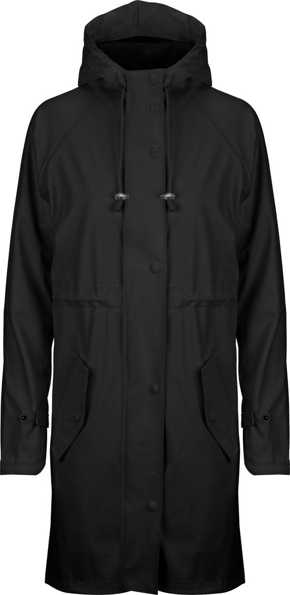 Ralka regenjas dames - mizzle - zwart - maat 36