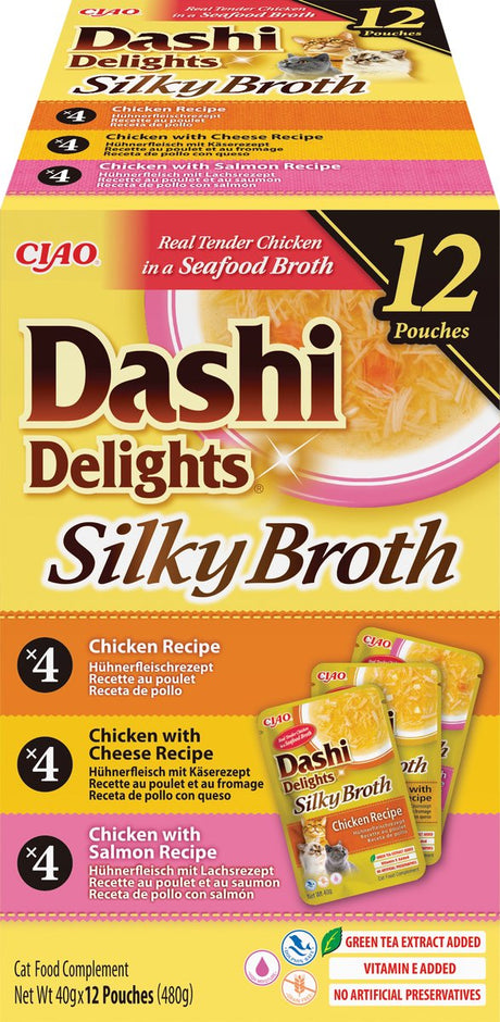 Inaba ciao dashi delight silky broth kip natvoer in saus 12x40g