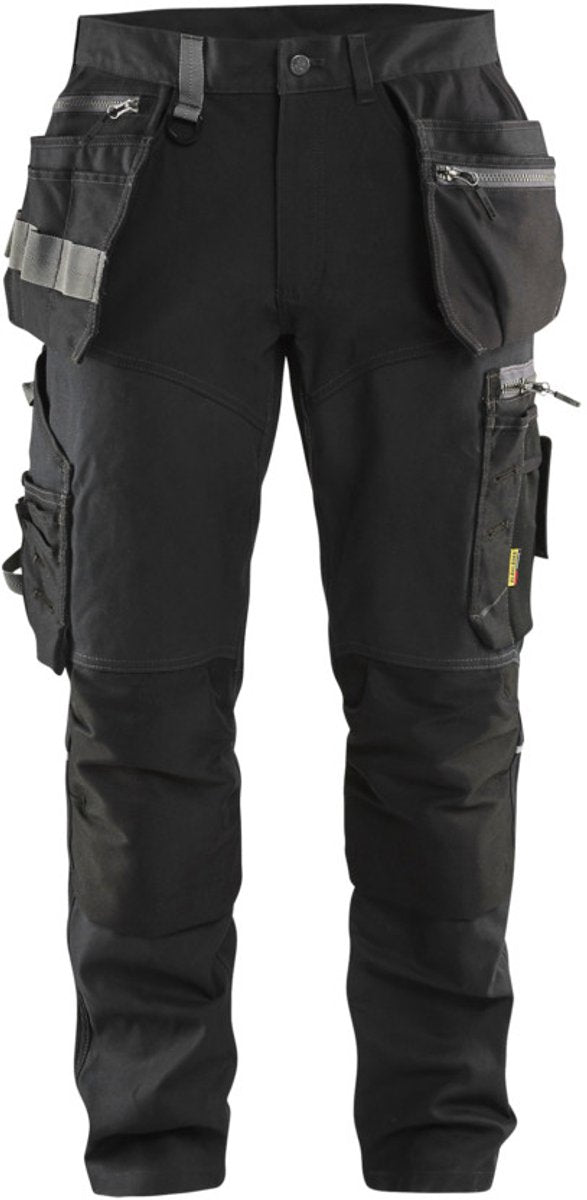 Blåkläder blaklader werkbroek met stretchpanelen en spijkerzakken 1599-1860 - zwart - c48