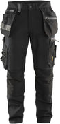 Blåkläder blaklader werkbroek met stretchpanelen en spijkerzakken 1599-1860 - zwart - c48