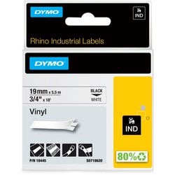 Dymo Etikettenband Nashorn schwarz, weiß 19 mm x 5,5 m