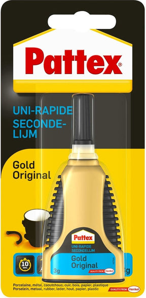 Pattex gold 3 g unieke doseerfles - secondelijm - alleslijm - multilijm - seconde lijm alles lijm multi lijm