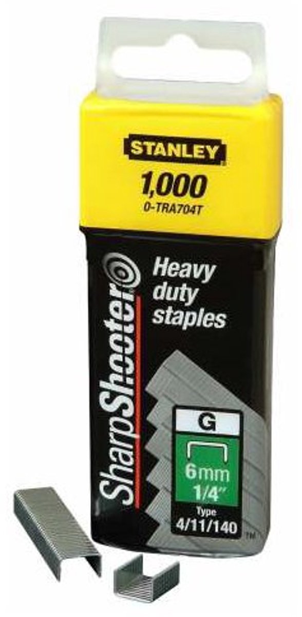 Stanley Handwerkzeuge Heftklammern 10 mm Typ G – 1000 Stück – 1-tra706t