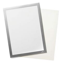 Präsentationsrahmen, robuster Griff, A4, silberfarben