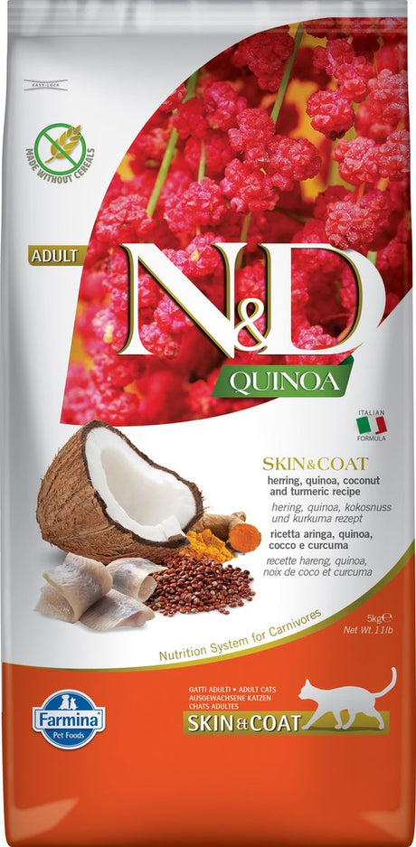 N d Farmina Quinoa – erwachsene Katze – Hautfell – 5 kg