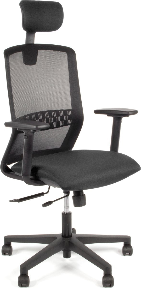 Linea tekna 01 pt – Bürostuhl – ergonomisch EN1335 – mit Kopfstütze – mehrfach verstellbar – schwarz