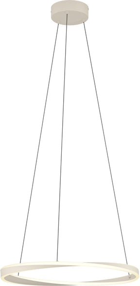 Eglo camerota hanglamp - ø 57 cm - zandkleur beige wit - instelbaar wit licht - dimbaar