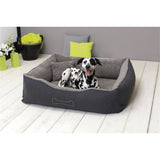 Sun Garden Luxus-Hundebett Lucky + Kissen 59x67x20cm grau
