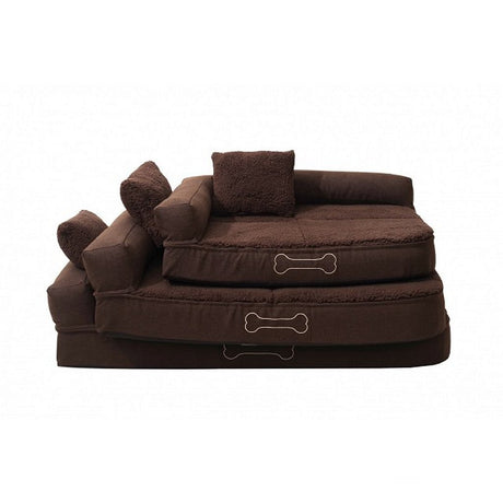 Orthopädisches Hundekissen Sun Garden Pallina 80x60x25 cm braun