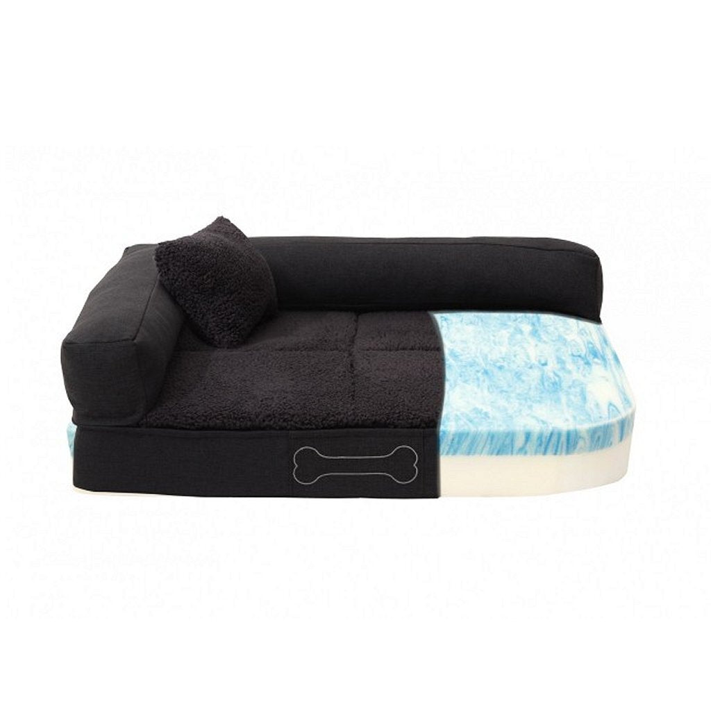 Sun Garden Orthopädisches Hundekissen Sun Garden Pallina 80x60x25 cm Anthrazit