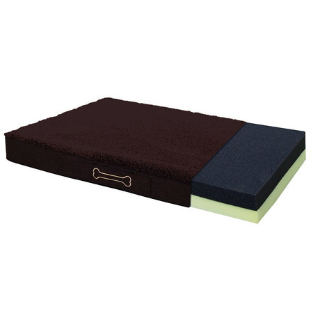 Orthopädisches Hundekissen von Sun Garden Buddy, 79 x 60 x 8 cm, dunkelbraun