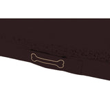 Orthopädisches Hundekissen von Sun Garden Buddy, 79 x 60 x 8 cm, dunkelbraun