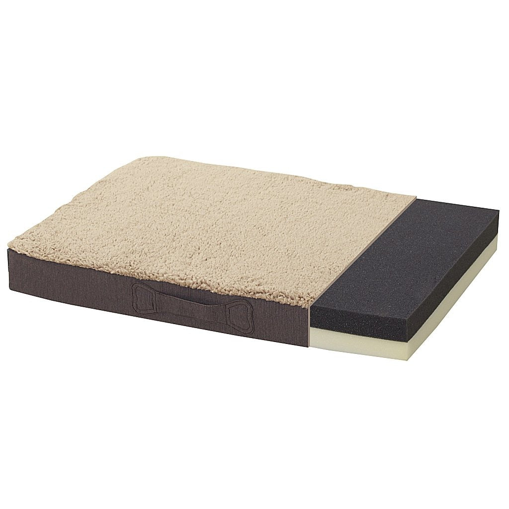Sun Garden Orthopädisches Hundekissen Sun Garden Buddy, 120 x 72 x 10 cm, Beige/Dunkelbraun
