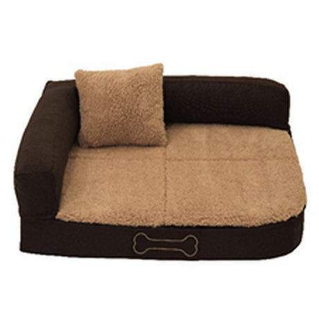 Orthopädisches Hundekissen Sun Garden Pallina 80x60x25 cm braun beige
