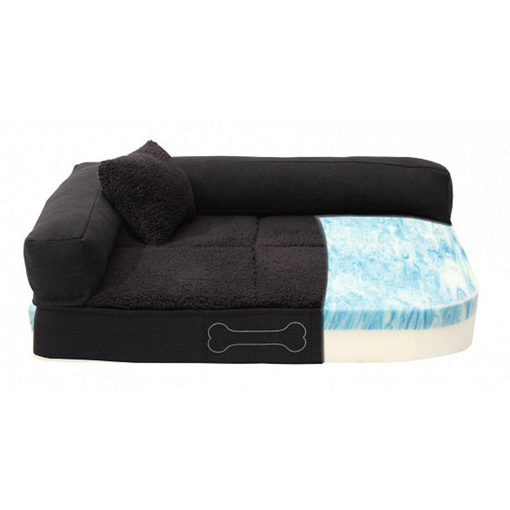 Orthopädisches Hundekissen Sun Garden Pallina 80x60x25cm Anthrazitgrau