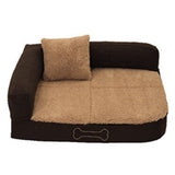 Orthopädisches Hundekissen Sun Garden Pallina 100x80x27 cm braun beige