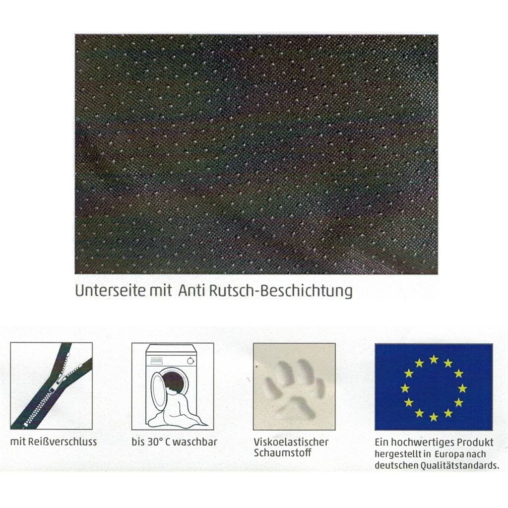 Orthopädisches Hundekissen Sun Garden Lou 120x85x5cm anthrazit