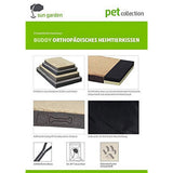 Sun Garden Buddy orthopädisches Hundekissen 72x50x8cm hellgrau gemischt