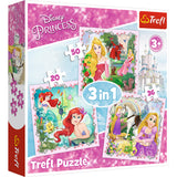 Trefl Trefl 3in1 Puzzle Prinzessin 20-50 Teile