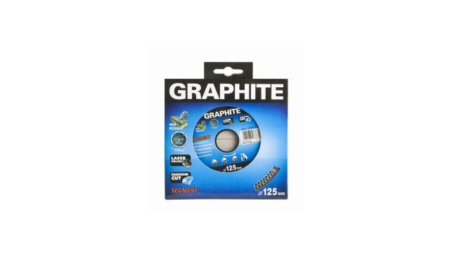 Graphit-Diamantscheibe 125x22x8,0x2,4mm, Segmenttyp X, gelasert, Hartstoffe MPA EN13236