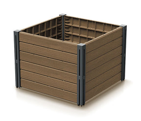 Prosperplast planeten met een bodem van groente-robintuin 61,8x61,8x46cm brons