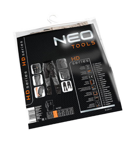 Neo Tools Arbeitshose 2 in 1 m 50 Oxford-Schutz 35 % Baumwolle – 65 % Polyester 267 g m2 CE-EN340