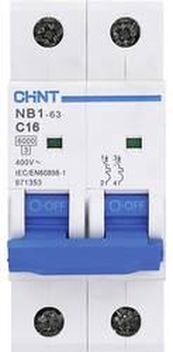 Chint 179658 nb1l zekeringautomaat 2-polig 16 a