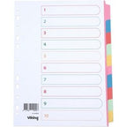 Tabbladen viking gekleurde tabs a4