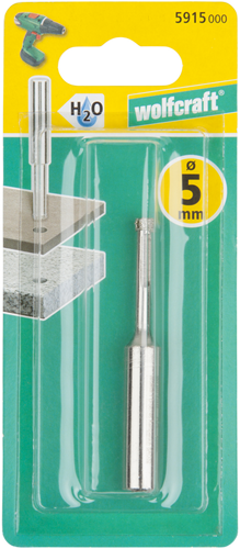 Wolfcraft - Diamantbohrer 5mm - Fliesenbohrer - Keramik - 5915000