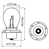 Bosma-Lampe 12V-25w P26s