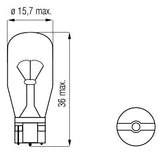 Bosma-Lampe 12V-10W Wedge-T15