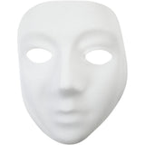 Kreativfirma Maske weißer Plastik Velor