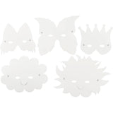 Creativ Company Fantasimasker White, 5st.