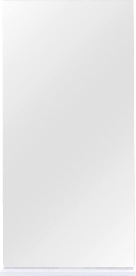 Differnz Badezimmerspiegel eng 80x40 cm mit Ablage weiß