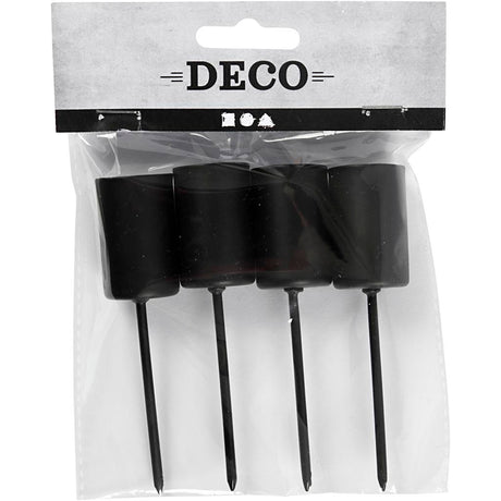Kreativunternehmen https: www.cchobby.nl Candlestick-h-9-5-cm-d-22-5-mm-4-piece-1-box
