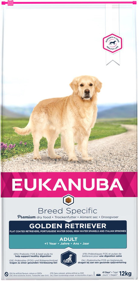 Eukanuba Hund ausgewachsen – Golden Retriever – Huhn – 12 kg