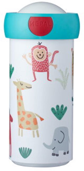 Mepal Schulbecher Campus - 300 ml - gut schließend - Trinkbecher für Kinder - Tierfreunde
