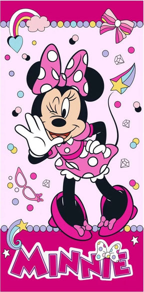 Disney minnie grappige badhanddoek, strandhanddoek 70x140 cm