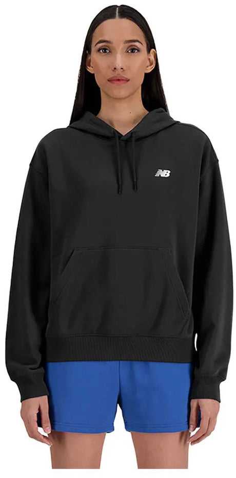 New balance sport essentials fleece hoodie dames trui - black