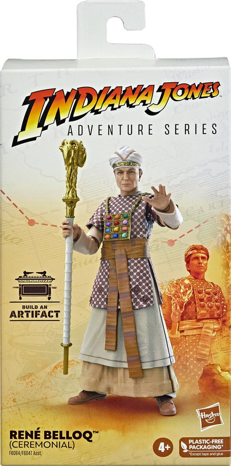 Hasbro Indiana Jones – René Belloq (Ceremonial) (Raiders of the Lost Ark), 15 cm große Actionfigur aus der Adventure-Serie – mehrfarbig