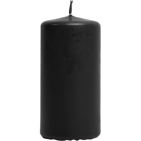 Creativ Company Kerze H: 10 cm schwarz 6 Stück
