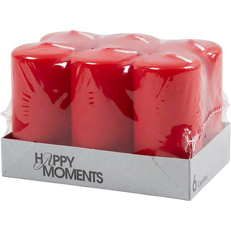 Kreativunternehmen https: www.cchobby.nl Candles-h-100-mm-d-50-mm-red-6-piece-1-box
