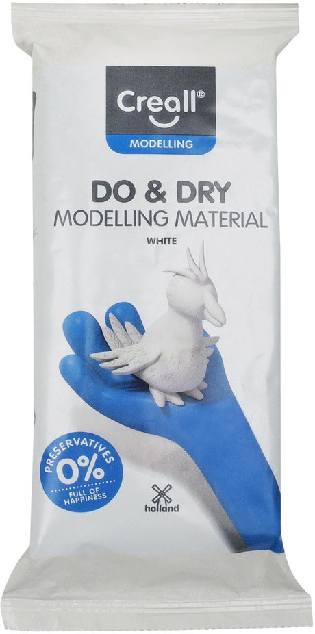 Creall do dry Modelliermasse konservierungsfrei weiß, 500gr.