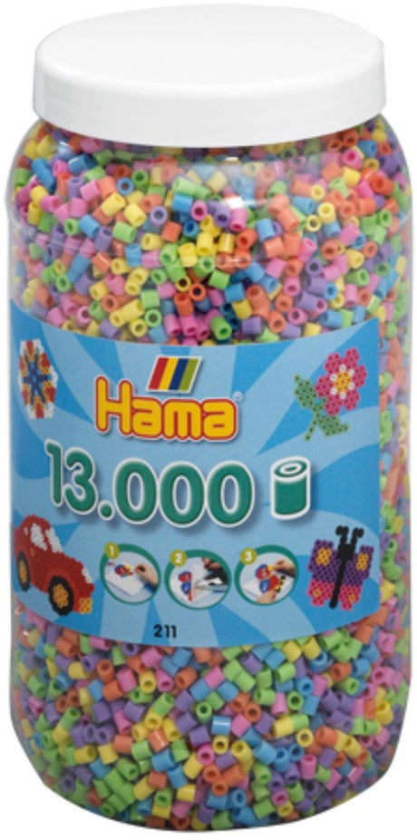 Hama-Bügelperlen im Fass