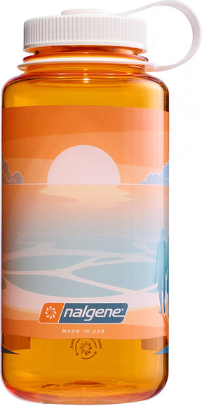 Nalgene - wide mouth bottle - drinkfles - waterfles - lekvrij - 1000ml - bpa free - sustain - landscape sunset
