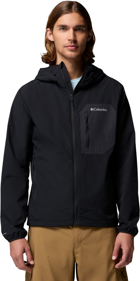 Columbia Tall Heights™ III Kapuzen-Softshell-Herren-Outdoorjacke – Schwarz