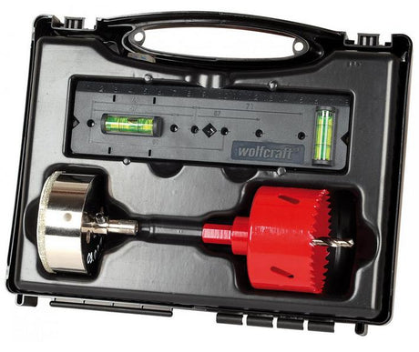Wolfcraft gat 68mm ingesteld