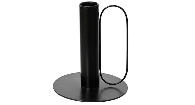 Kandelaar ijzer zwart mat d10 h11cm