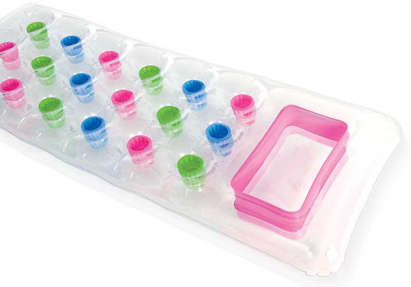 Intex transparente Strandluftmatratzen – grün