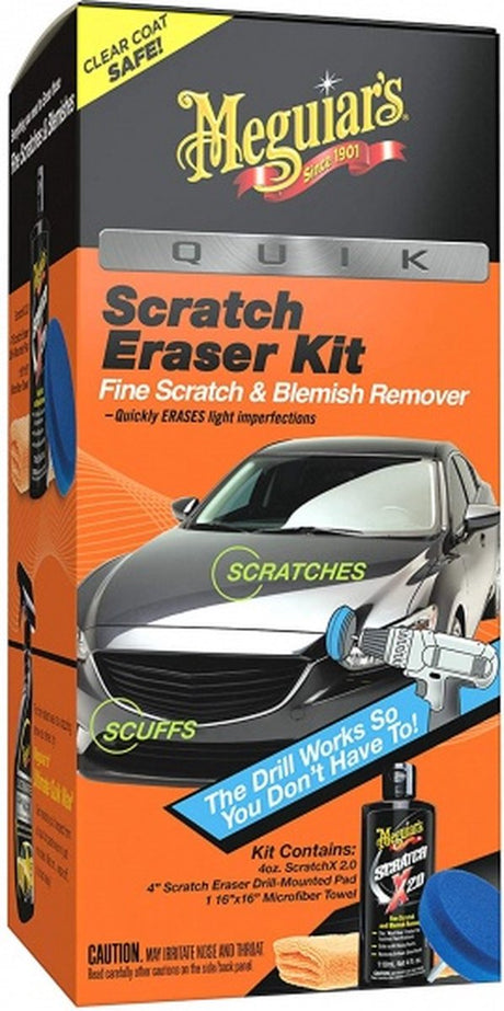 Meguiar's Meguiar's Quik Scratch Eraser Kit – Auto-Kratzer-Entferner – inklusive Scratchx 2.0